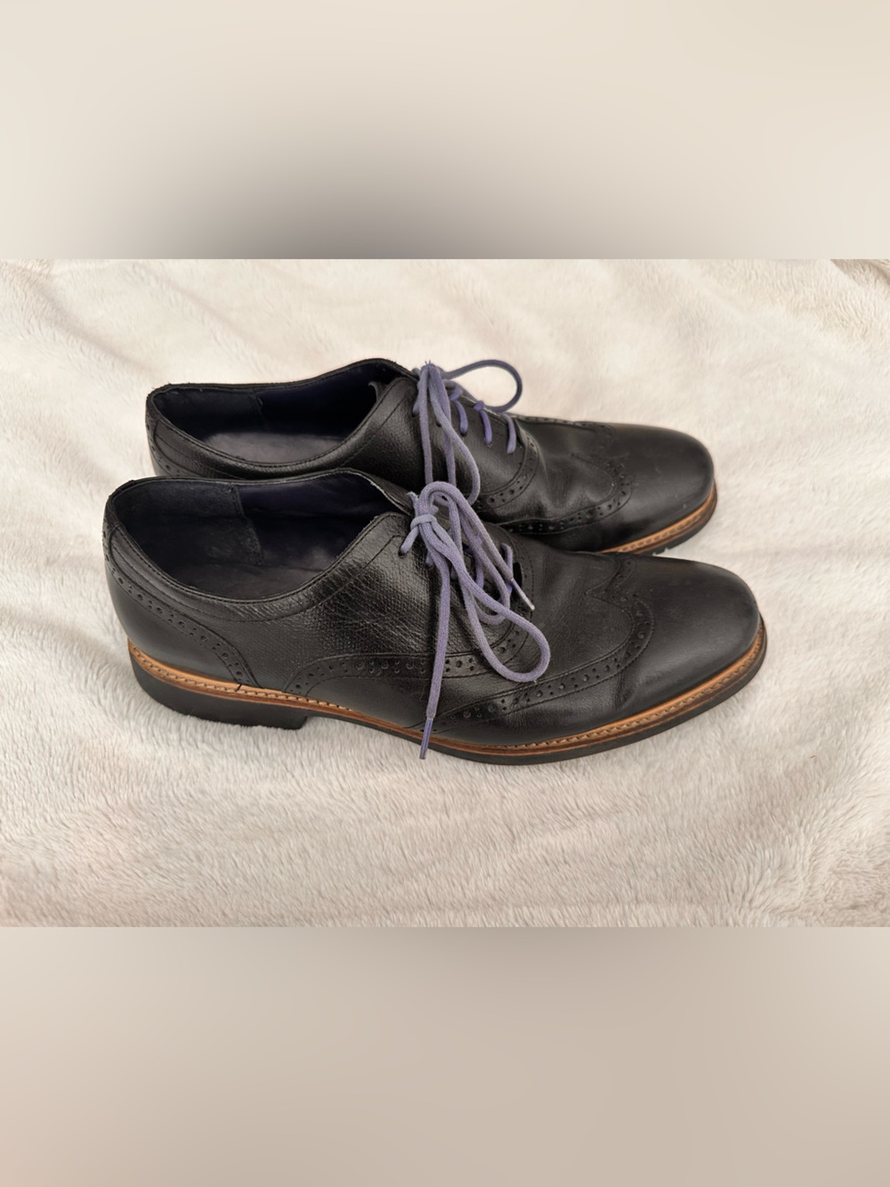 Cole Haan Blue Wingtip Men’s Dress Shoes 12